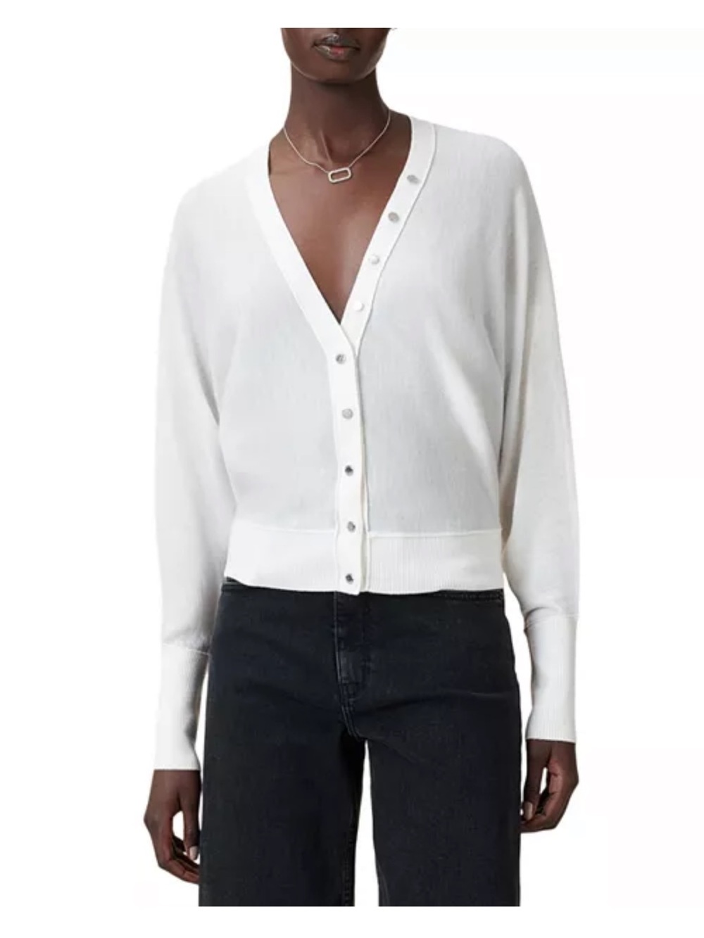 Allsaints Honor V Merino Wool Cardigan
